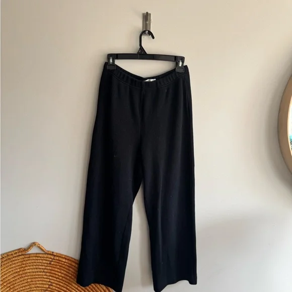 OAK + FORT Black Wide-Leg Pants - Picture 3 of 7